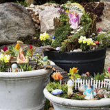 6Pcs Miniature Fairies Figurines for Pot Plants Mini Garden Lawn Decorations Garden Accessories