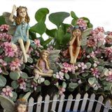 6Pcs Miniature Fairies Figurines for Pot Plants Mini Garden Lawn Decorations Garden Accessories