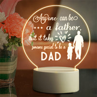 Acrylic Night Light for Dad for Thanksgiving Christmas Father's Day from Daughters Son