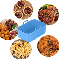 Reusable Air Fryer Silicone Pot for Ninja Foodi Dual DZ201 Air Fryer Basket for Ninjas Dual Air Fryer Air Fryer Rack Accessories