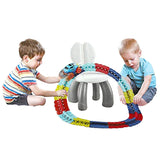 Changeable Track LED Light Up Race Car Flexible Glow Race Track Electric Bendable Car Toy