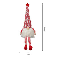 2pcs Christmas Light Gnome Decor Sitting Tomte Plush Gnomes Figurines Elf Dwarf Doll for Holiday Party Favor