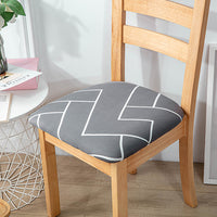 2Pcs Dining Chair Cover Stretch Cushion Slipcover Seat Cover Washable Protector