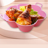 3D Flower Shape Air Fryer Silicone Pot Air Fryers Oven Accessories Baking Tray Non-stick Pan