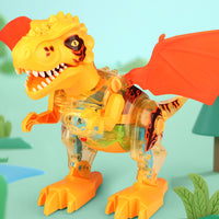 Dinosaur Toys for Kids Electronic Walking Dinosaur with Spray and Lighting Take Apart Dinosaur Assemblable