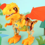 Dinosaur Toys for Kids Electronic Walking Dinosaur with Spray and Lighting Take Apart Dinosaur Assemblable