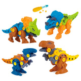 4 Pcs Set Take Apart Dinosaur Toys DIY Assembling Dinosaur Kid Toys Learning Gift