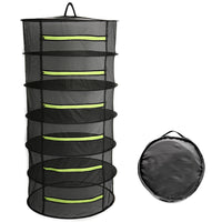 2/4/6/8 Layer Herb Plant Drying Rack Collapsible Dry Net Hanging Drying Rack with Storage Bag