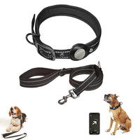 Adjustable Airtag Pet Harness Leash Collar Set Mesh Reflective Breathable Vest Anti-lost