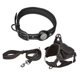 Adjustable Airtag Pet Harness Leash Collar Set Mesh Reflective Breathable Vest Anti-lost