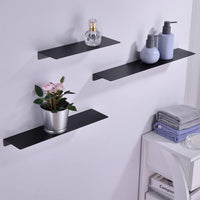 3-Pack Floating Shelf Brackets Towel Rail Rack Display Shelves Wall Mount Bathroom