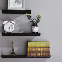 3-Pack Floating Shelf Brackets Towel Rail Rack Display Shelves Wall Mount Bathroom