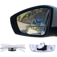 Pair of Adjustable Car Blind Spot Mirror Rectangular Frameless Rear View Mirrors