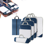 Set of 6Pcs Travel Storage Bags Clothes Packing Pouch Suitcase Luggage Organizer with Shoes Bag