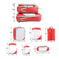 Set of 6Pcs Travel Storage Bags Clothes Packing Pouch Suitcase Luggage Organizer with Shoes Bag