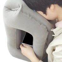 Inflatable Travel Pillows Office Nap Rest Pillow Inflatable Airplane Pillow