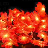 2 Sets Maple Leaf String Lights