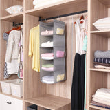 Foldable Wardrobe Hanging Storage Boxes DIY Clothes Shoes Hanger Organizer