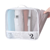 7Pcs Luggage Organiser Underwear Storage Bags Packing Cubes Travel Pouches