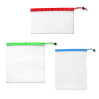 15Pcs Reusable Grocery Fruit Vegetable Mesh Shopping Bags