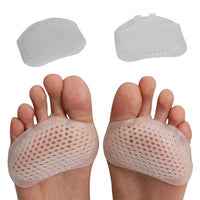 2Pairs of Breathable Metatarsal Silicone Pads Gel Sleeve Bunion Foot Pad Support