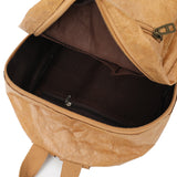 Water-Resistant Brown Paper Backpack