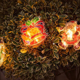 Fairy Lights 3D Window Hanging Lamp Decorative LED Lights Santa Claus For Room Garland 3D Christmas Decorations For Home