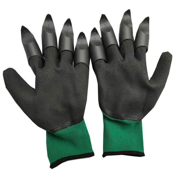 Pair of Gardening Gloves With Claws-Purple