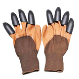 Pair of Gardening Gloves With Claws-Purple