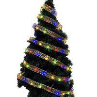 5 Meters Christmas Tree LED Ribbon Bow Hanging Light Up Topper Lights