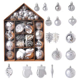 70pcs Christmas Tree Ornaments Set Tree Hanging Balls