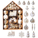 70pcs Christmas Tree Ornaments Set Tree Hanging Balls