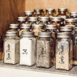 276pcs Stickers Spice Herb Storage Jar Labels Stickers Decals Stickers Pantry