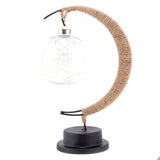 LED Table Lamp Hemp Rope Moon Desk Night Lamp for Bedroom