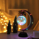 LED Table Lamp Hemp Rope Moon Desk Night Lamp for Bedroom