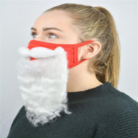 Santa Claus Hat and Beard Face Cover Christmas Facial Scarf Cosplay Party Costume