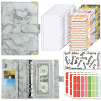 A6 Budget Binder Cash Envelope Planner System Organizer with Budget Money Envelopes