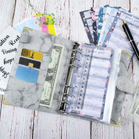 A6 Budget Binder Cash Envelope Planner System Organizer with Budget Money Envelopes