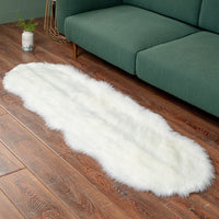 Faux Fur Sheepskin Shaggy Area Rug Floor Mat Living Room Mat Bedroom Shaggy Decor