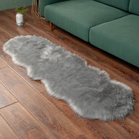 Faux Fur Sheepskin Shaggy Area Rug Floor Mat Living Room Mat Bedroom Shaggy Decor