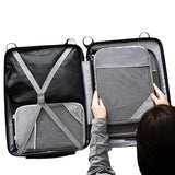 6 Set Compression Packing Cubes Travel Accessories Expandable Packing Organizers