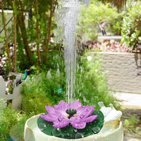 Lotus Leaf Solar Water Floating Fountain Pump with Solar Panel