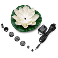 Lotus Leaf Solar Water Floating Fountain Pump with Solar Panel