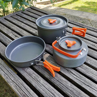 10Pcs Portable Camping Cookware Set for Outdoor Camping Hiking Picnic