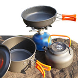 10Pcs Portable Camping Cookware Set for Outdoor Camping Hiking Picnic