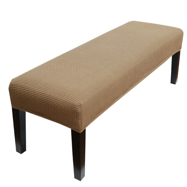 Stretch Jacquard Dining Bench Cover Bench Seat Protector Cover for Living Room Bedroom Kitchen