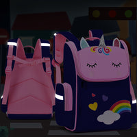 Child Kids Girls Unicorn Shoulders Backpack Travel School Bags Rucksack