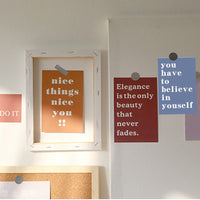 30Pcs Motivation Quote Cards Positive Affirmation Novelty Word Wall Collage Kit