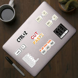 30Pcs Laptop Keyboard Shortcuts Stickers DIY Phone Shortcuts Decal