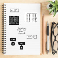 30Pcs Laptop Keyboard Shortcuts Stickers DIY Phone Shortcuts Decal